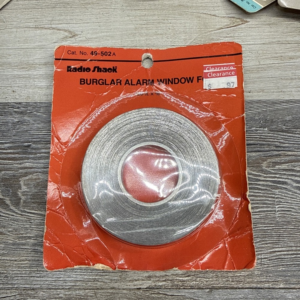 Radio Shack Archer Burglar Alarm Window lead Foil Tape  3/8" 120'